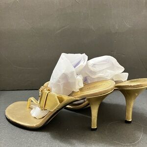 Nine West Gold Heeled Sandals